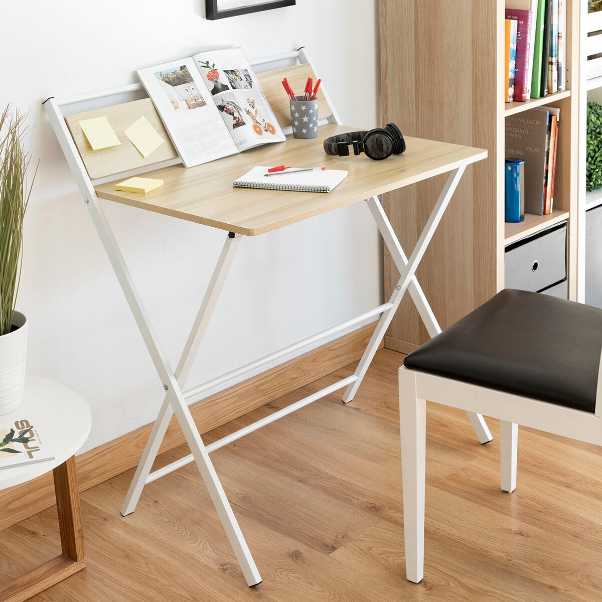 Innovagoods Folding Desk With Shelf Tablezy Innovagoods