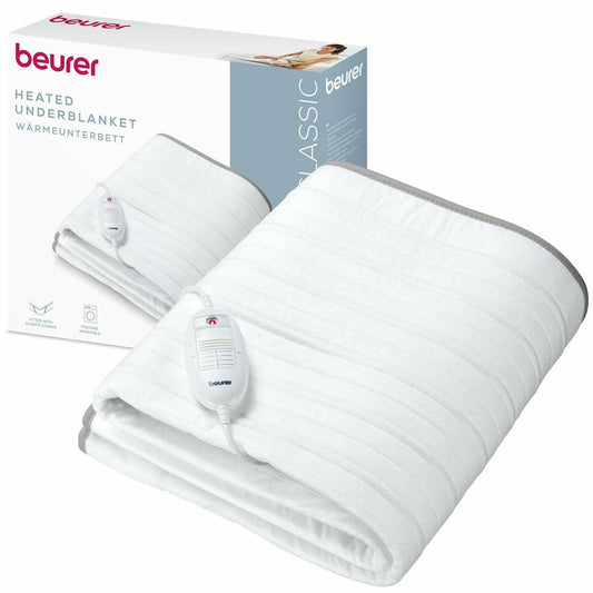 Beurer Electric Blanket Beurer Ts17 150 X 80 Cm White Grey 100 % Polyester 65 W