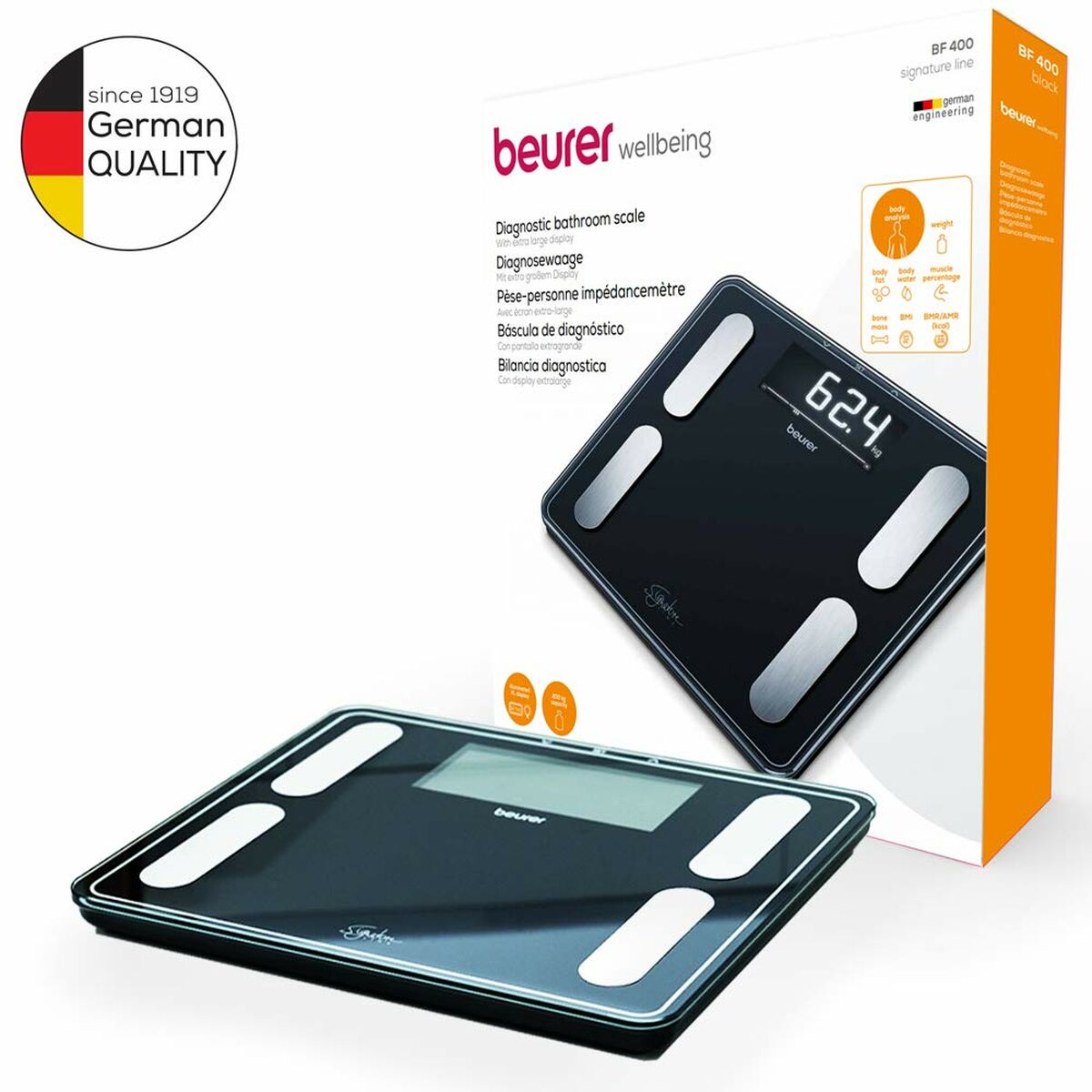 Beurer Digital Bathroom Scales Beurer Bf400 Negro