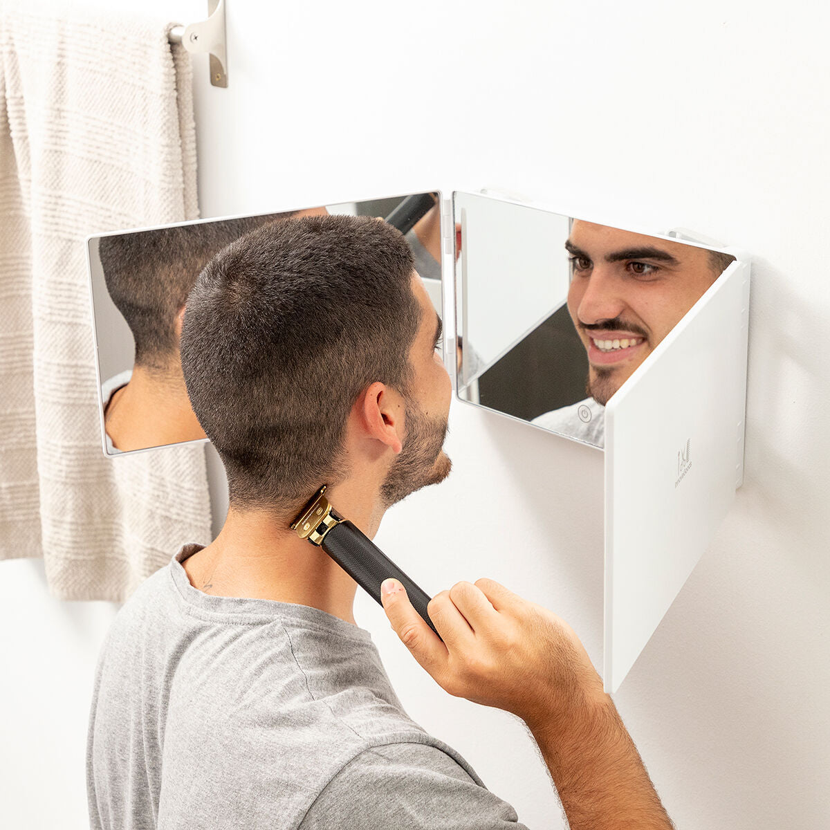 Innovagoods Bathroom Mirror With Led Light And 360º Vision Selfkut Innovagoods