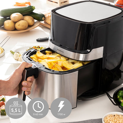 Innovagoods Air Fryer Innovagoods Fryinn Pro 5500 Black 1700 W 5,5 L Stainless Steel