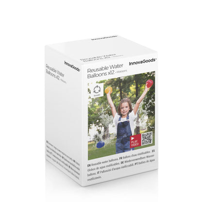 Innovagoods Reusable Water Balloons Waloons Innovagoods 12 Units