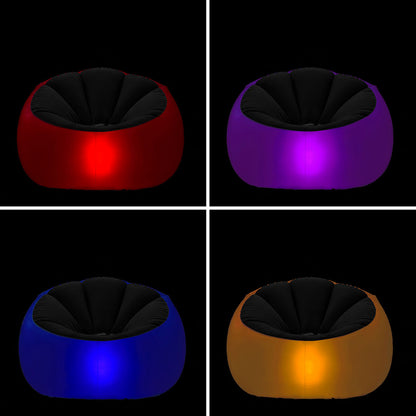 Innovagoods Inflatable Armchair With Multicoloured Led And Remote Control Chight Innovagoods