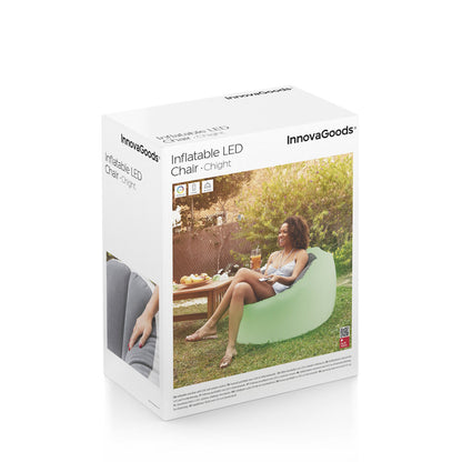 Innovagoods Inflatable Armchair With Multicoloured Led And Remote Control Chight Innovagoods