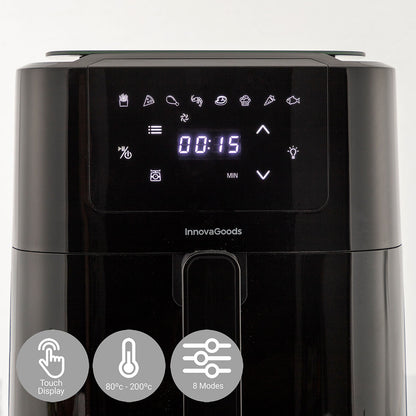 Innovagoods Air Fryer With Weighing Scale Innovagoods Fryinn Balance 5000 Black 1500 W 5 L Stainless Steel