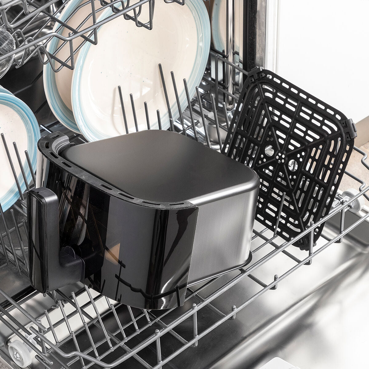 Innovagoods Air Fryer With Weighing Scale Innovagoods Fryinn Balance 5000 Black 1500 W 5 L Stainless Steel