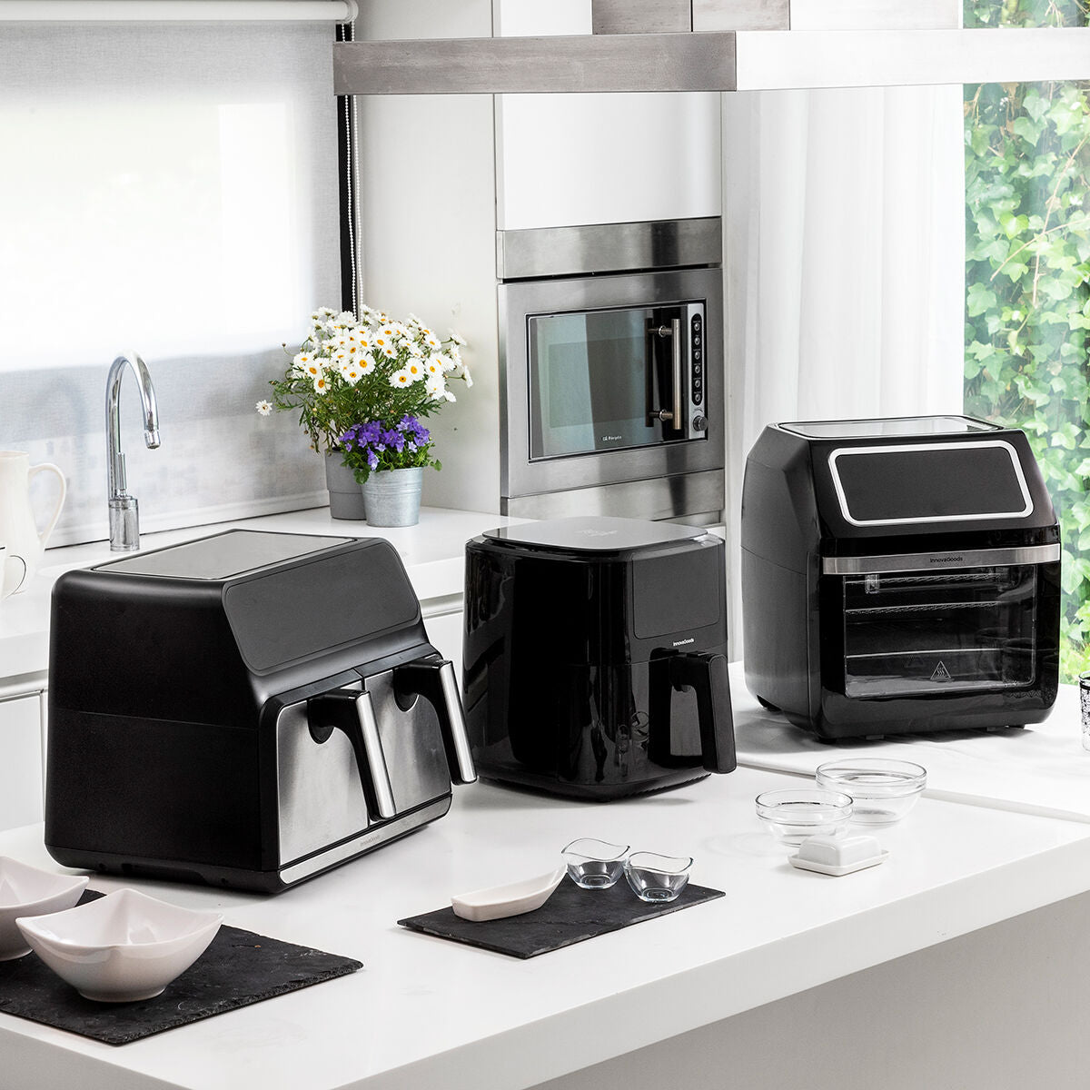 Innovagoods Air Fryer With Weighing Scale Innovagoods Fryinn Balance 5000 Black 1500 W 5 L Stainless Steel