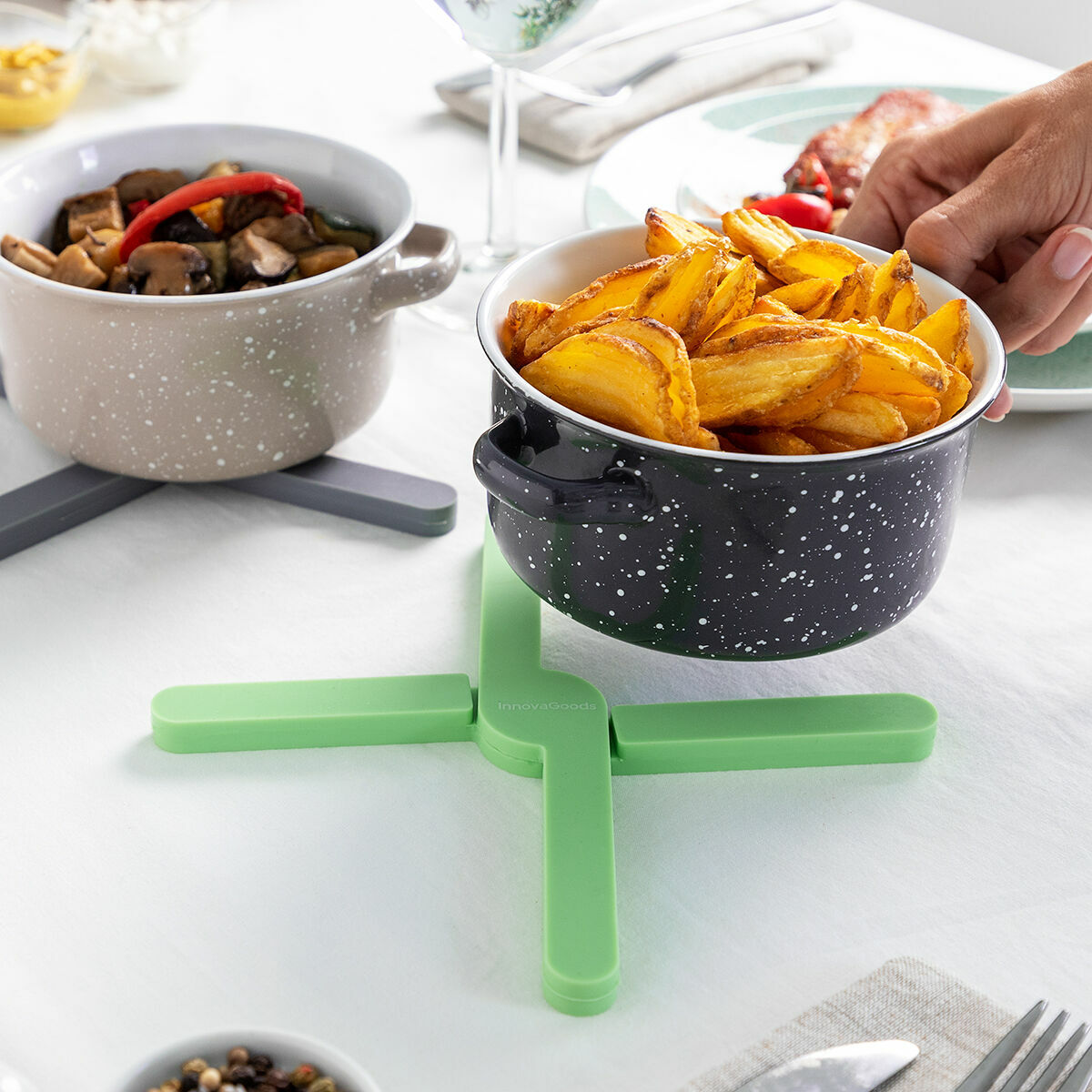 Innovagoods Individual Folding Silicone Trivet Folvet Innovagoods 2 Units