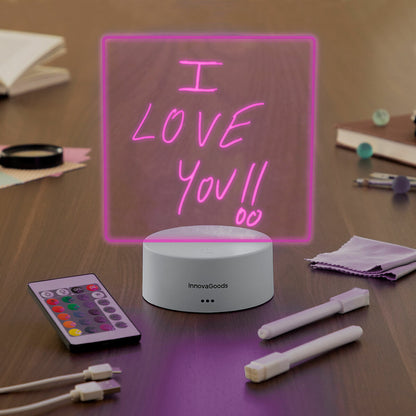 Innovagoods Led Note And Message Board Lemo Innovagoods