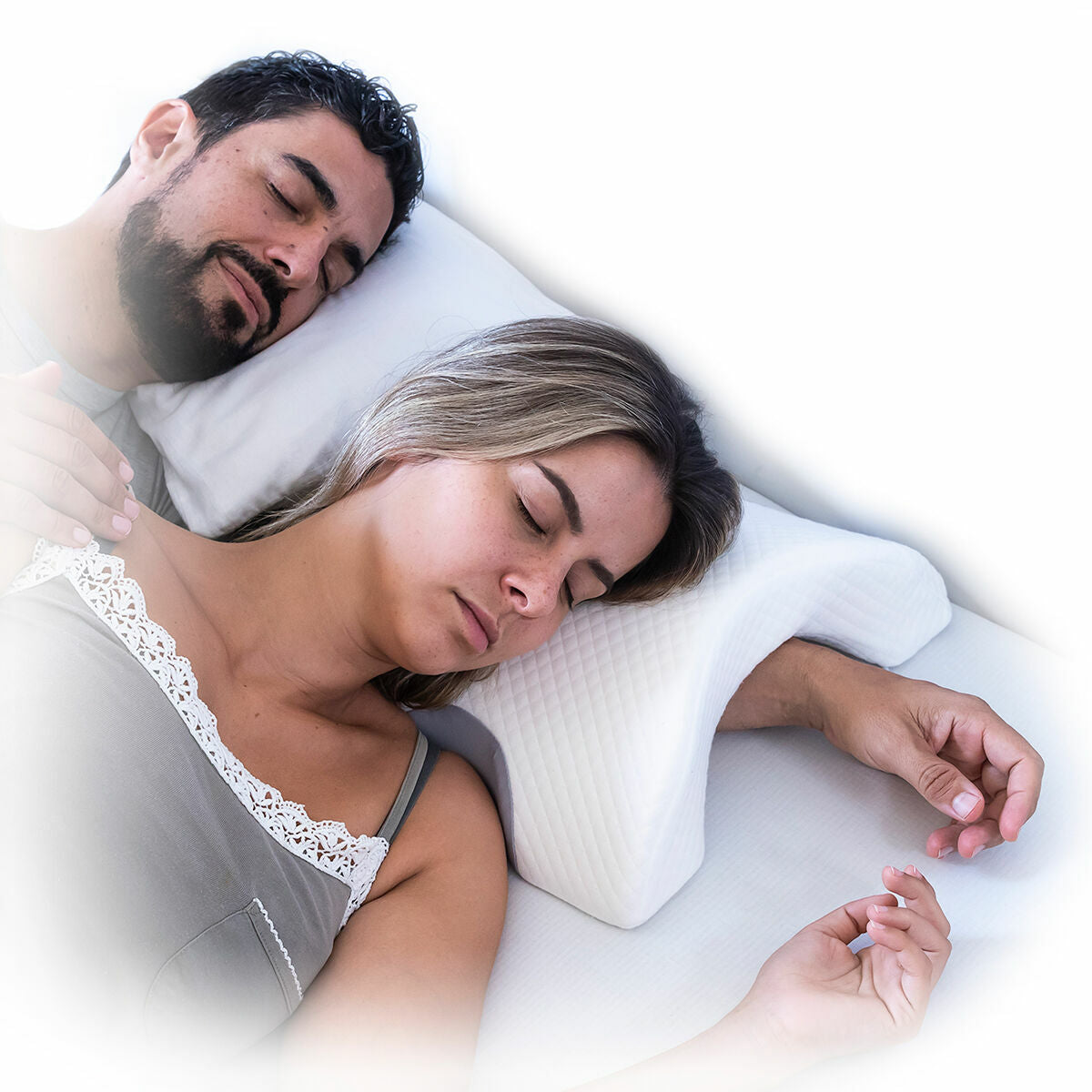Innovagoods Viscoelastic Cervical Pillow For Couples Cozzy Innovagoods