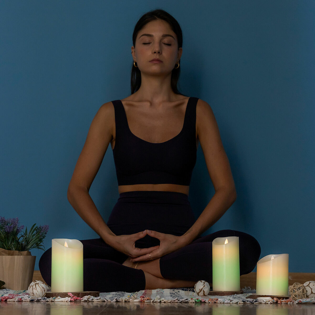 Innovagoods Multicolour Flame-Effect Led Candles With Remote Control Lendles Innovagoods 3 Units