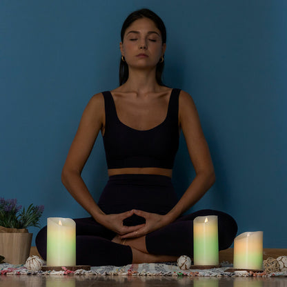 Innovagoods Multicolour Flame-Effect Led Candles With Remote Control Lendles Innovagoods 3 Units