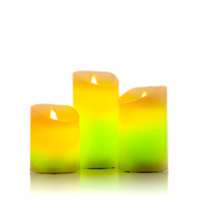 Innovagoods Multicolour Flame-Effect Led Candles With Remote Control Lendles Innovagoods 3 Units