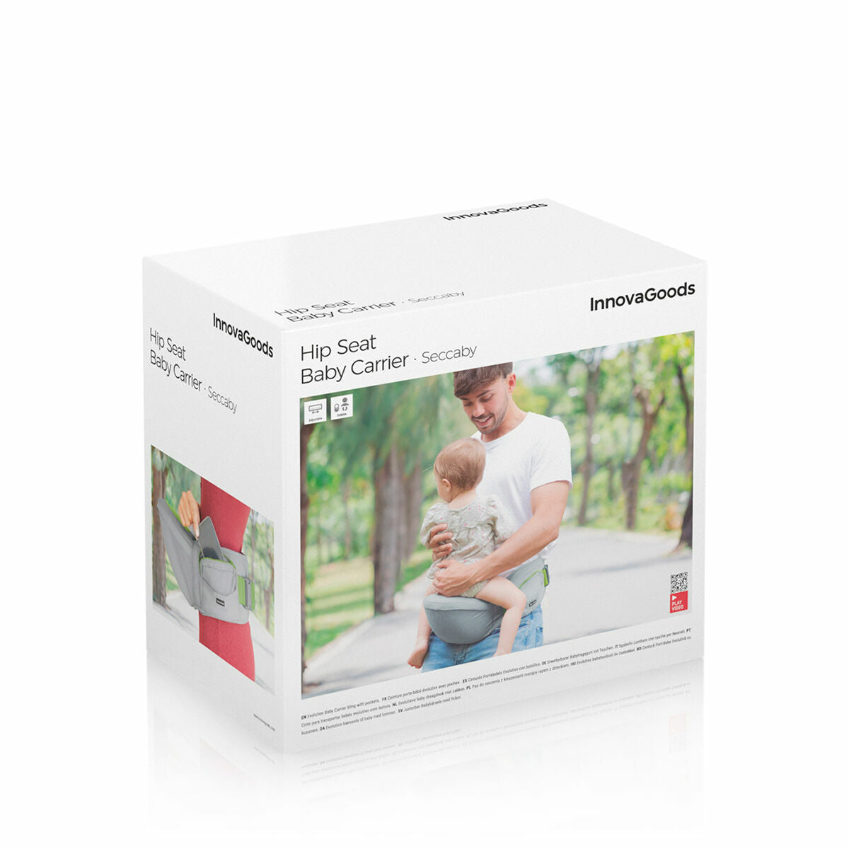 Innovagoods Developmental Waist Belt Baby Carrier With Pockets Seccaby Innovagoods