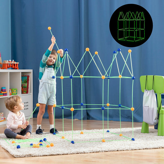 Innovagoods Children’s Fort Building Kit Builkitt Innovagoods 155 Pieces