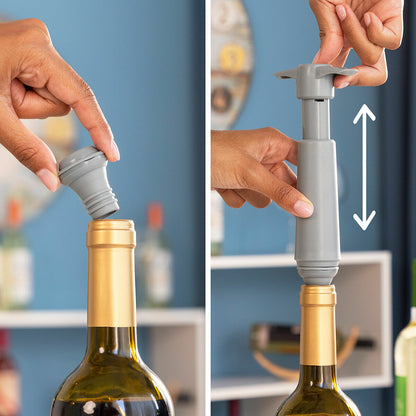 Innovagoods Vacuum Pump And Wine Stoppers Winuum Innovagoods (4 Caps)