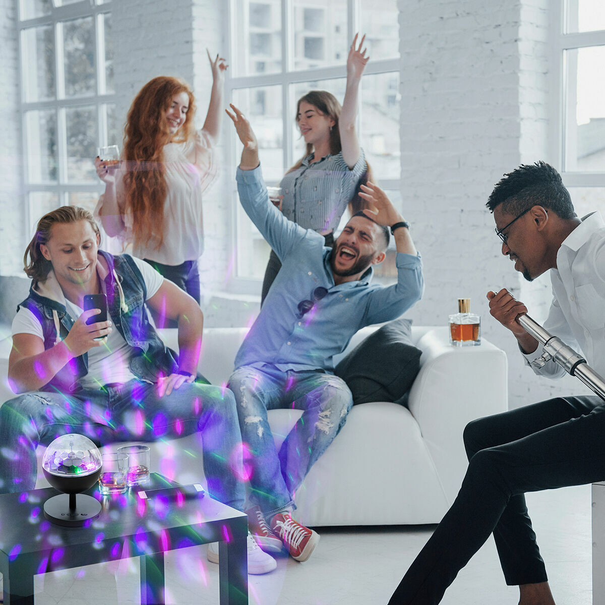 Innovagoods Rechargeable Led Projector With Speaker Istarlyt Innovagoods