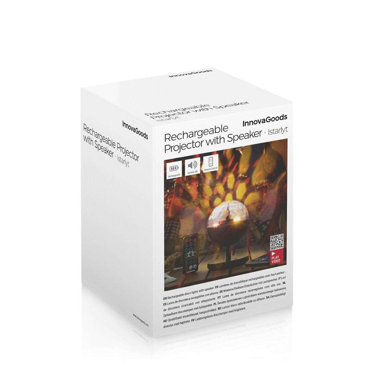 Innovagoods Rechargeable Led Projector With Speaker Istarlyt Innovagoods