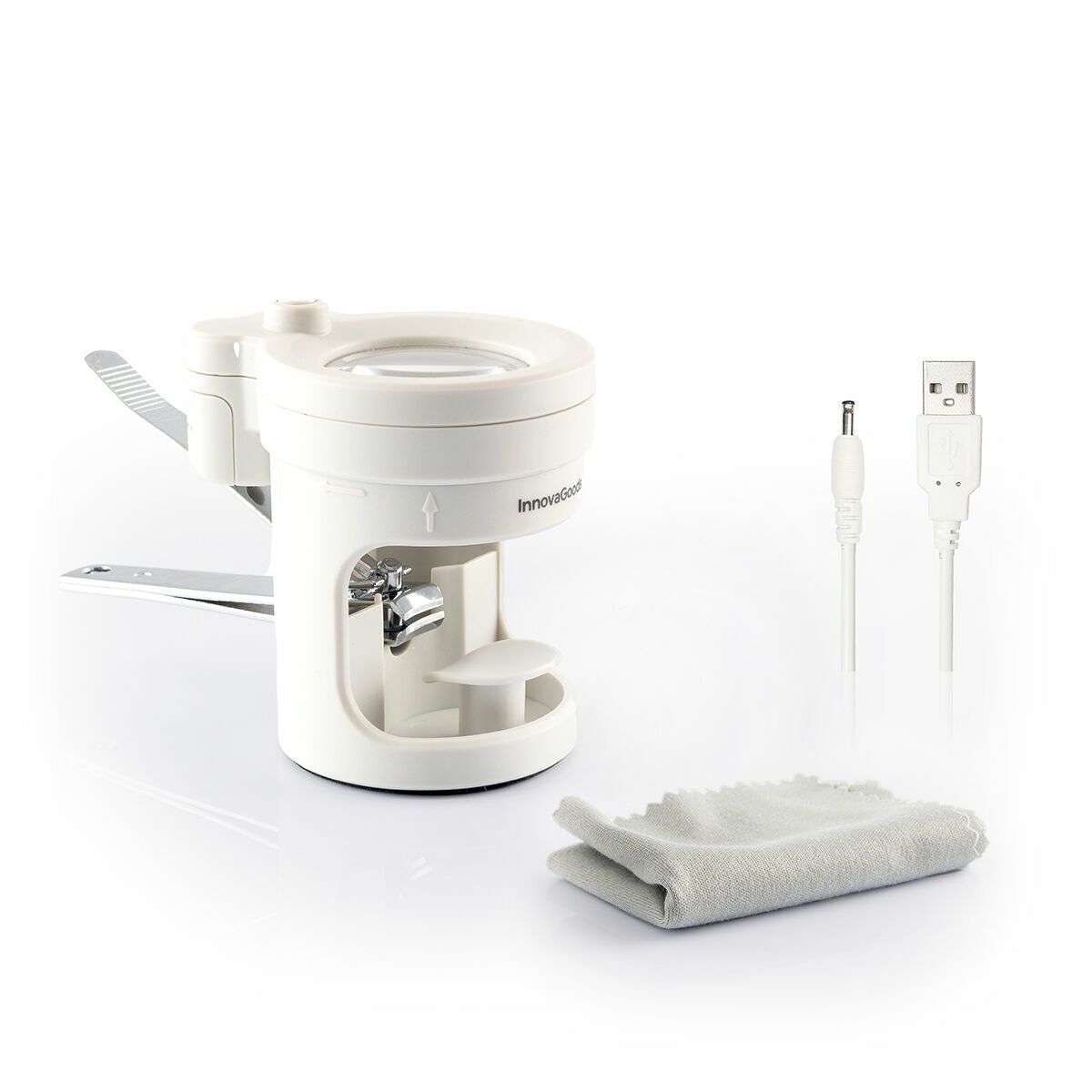 Innovagoods Nail Clippers With Led Light, Magnifying Glass And File Clail Innovagoods