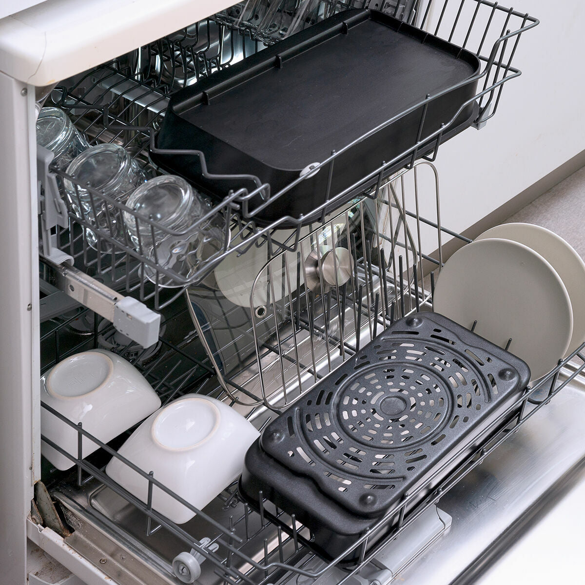 Innovagoods Air Fryer With Grill, Accessories And Recipe Book Innovagoods Fryinn 12-In-1 6000 Black Steel 3400 W 6 L