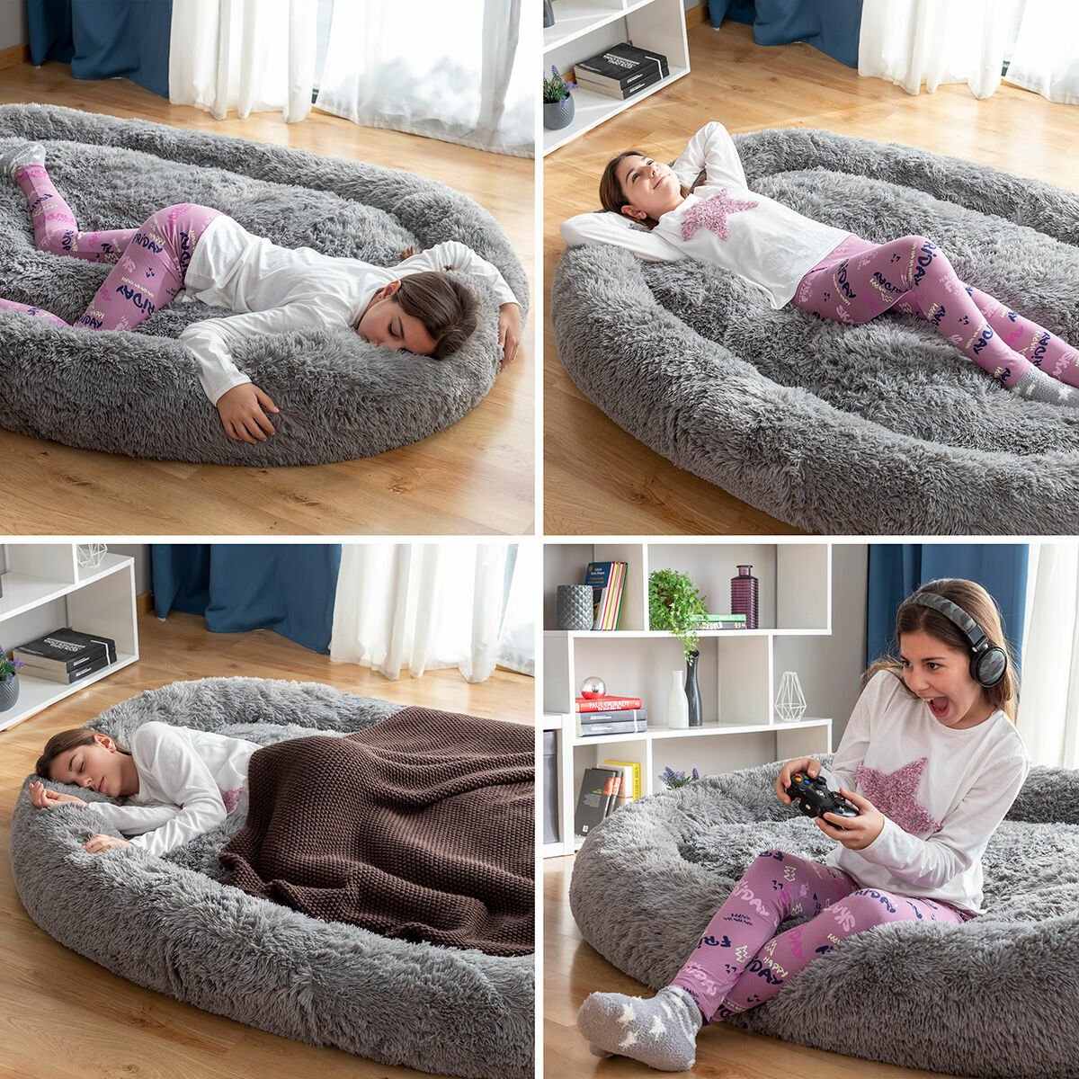 Innovagoods Human Dog Bed Xxl Innovagoods Grey