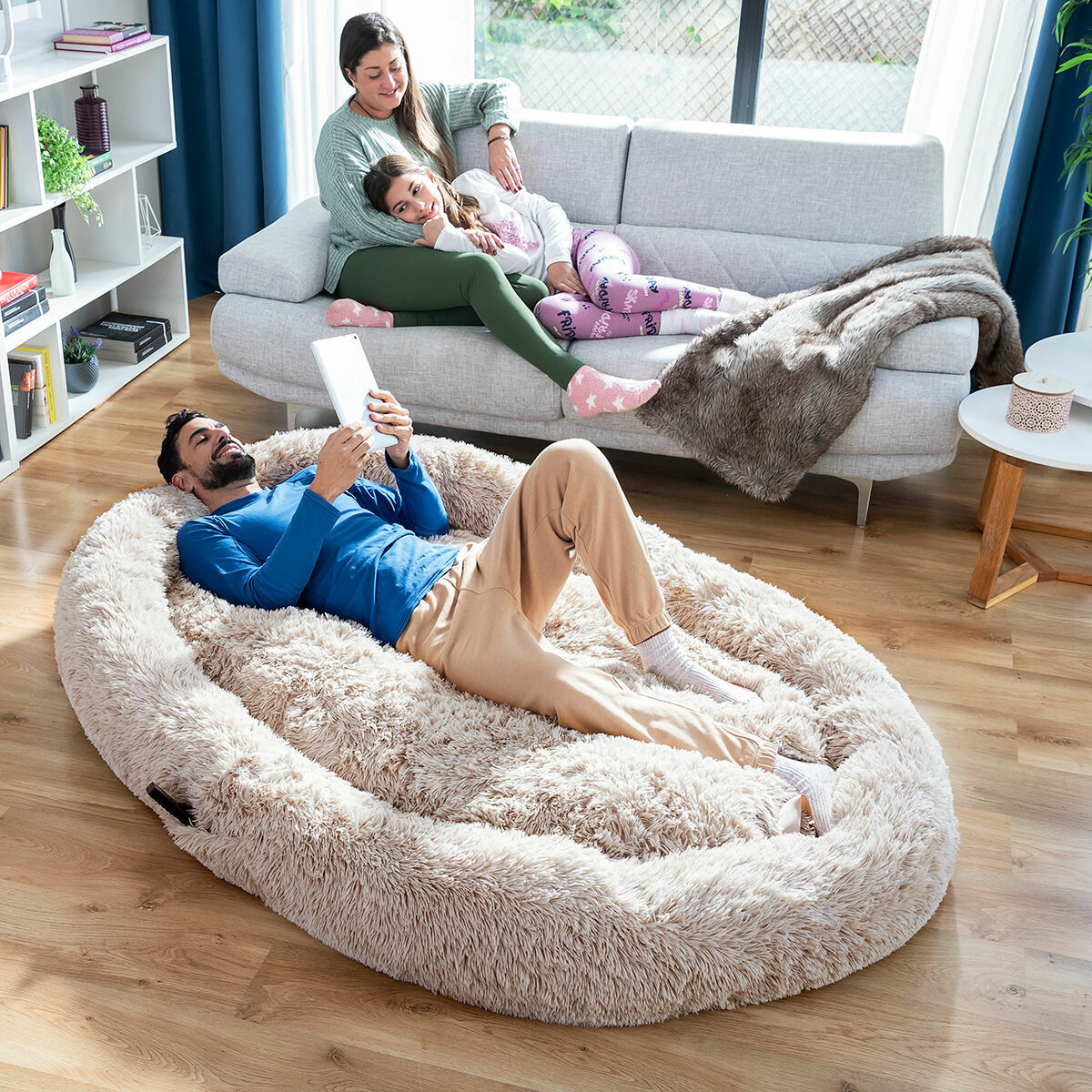 Innovagoods Human Dog Bed Xxl Innovagoods Beige