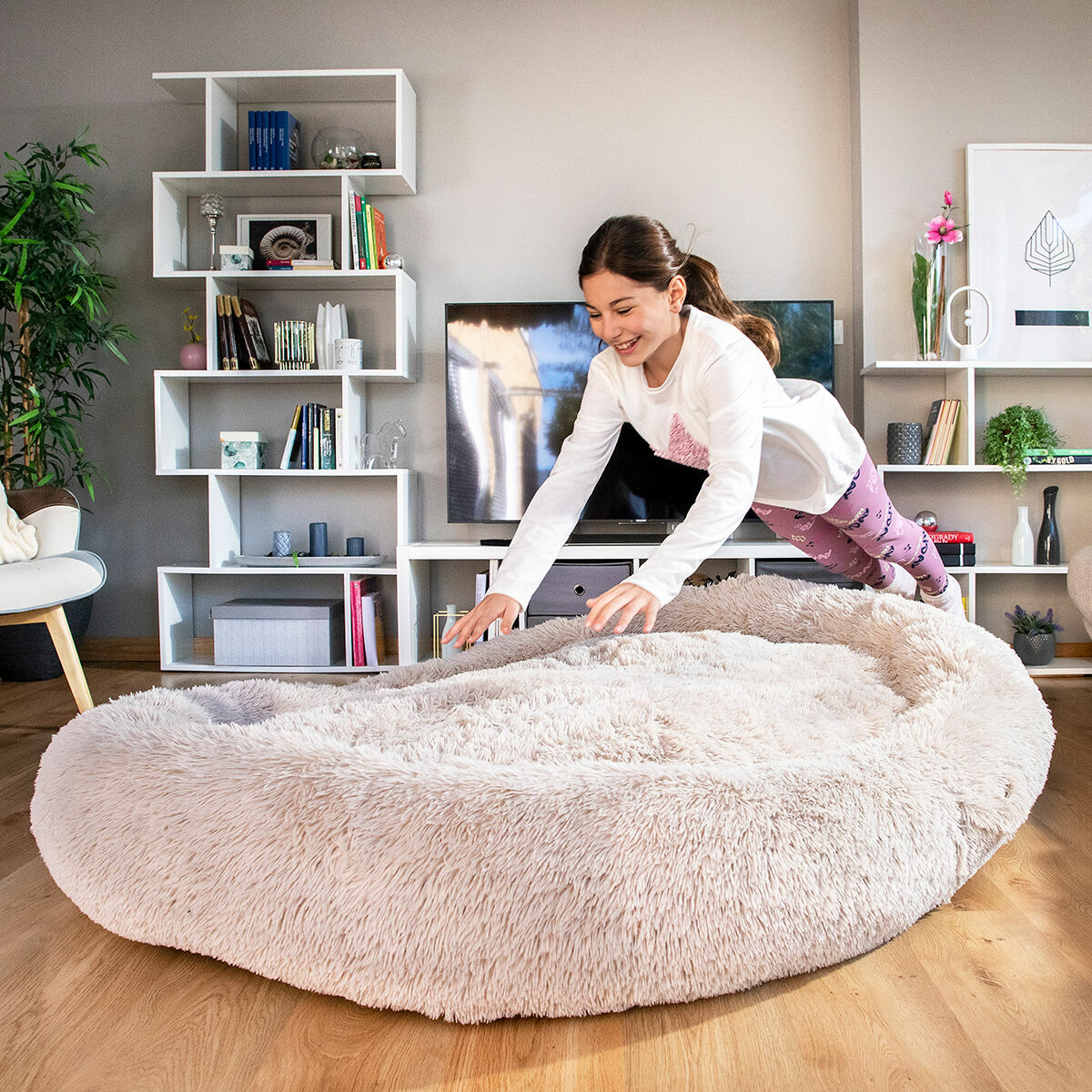 Innovagoods Human Dog Bed Xxl Innovagoods Beige