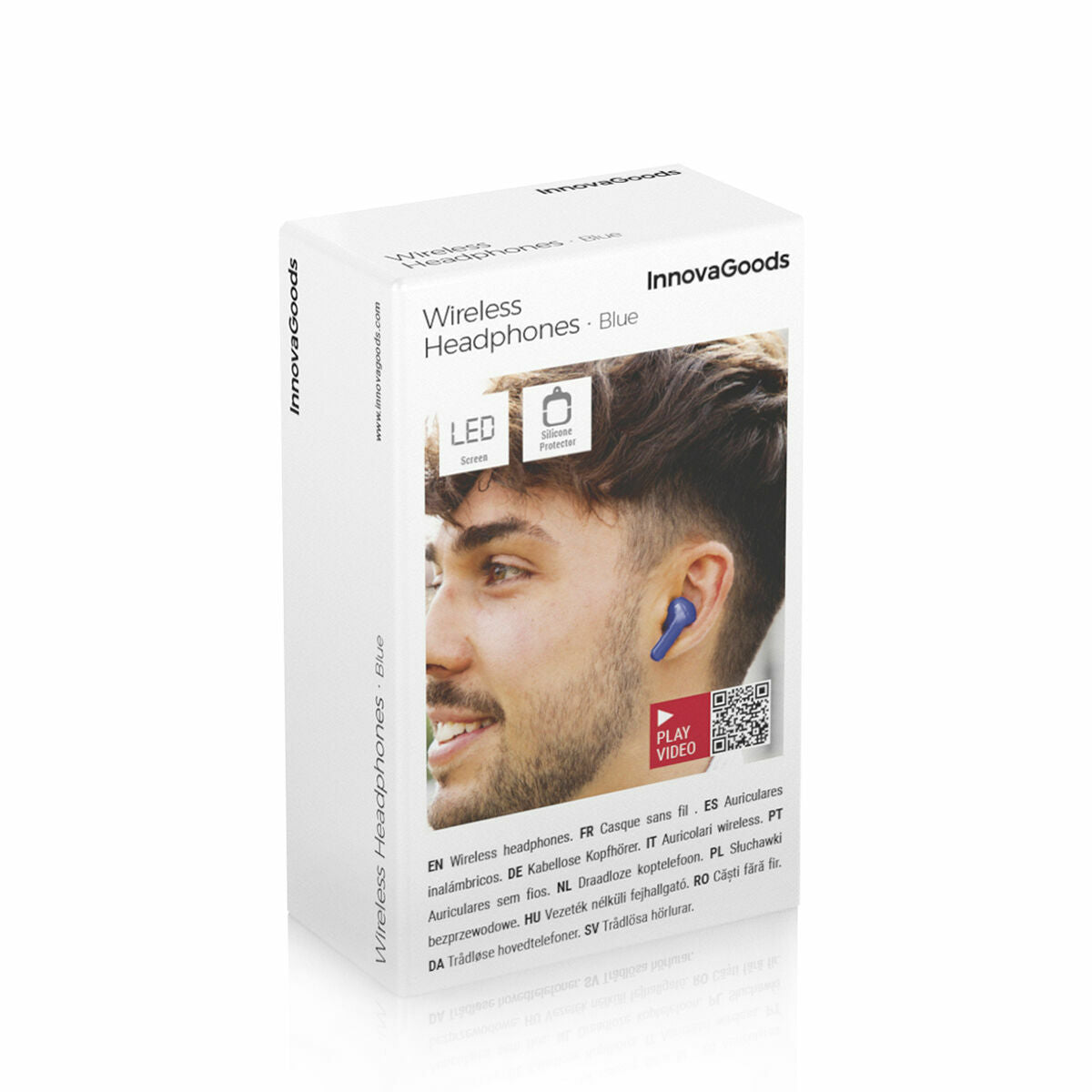 Innovagoods Wireless Earphones With Charging Case Blue Innovagoods