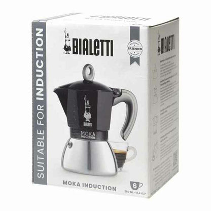 Beurer Italian Coffee Pot Beurer Bialetti New Moka 6 Cups Black Metal Aluminium