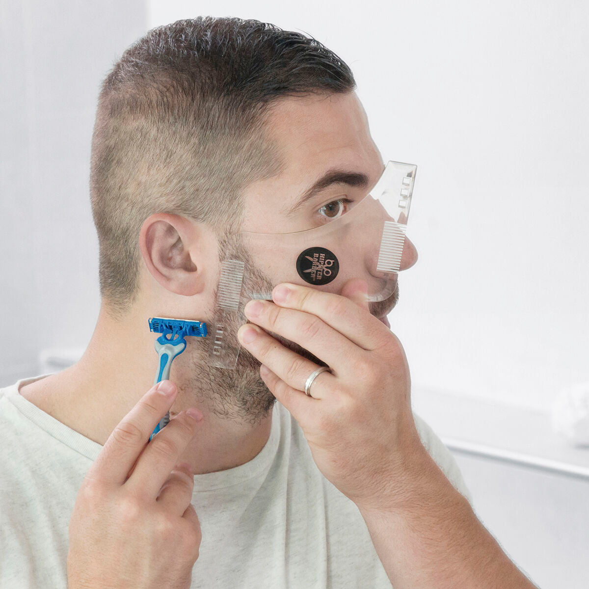 Innovagoods Hipster Barber Beard Template For Shaving Innovagoods
