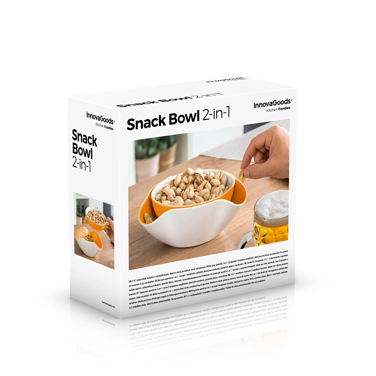 Innovagoods 2-In-1 Snack Bowl Innovagoods 2 Pieces