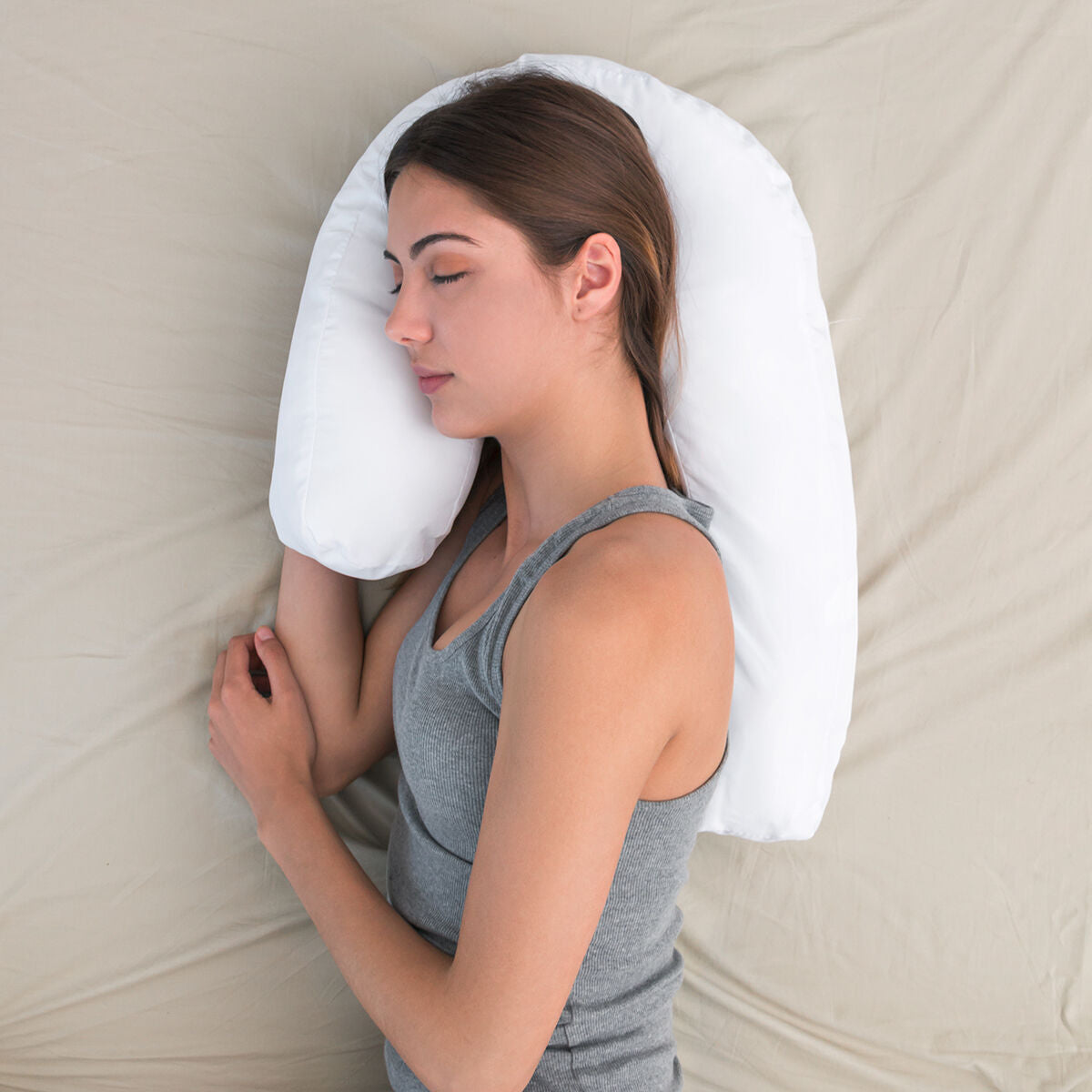 Innovagoods U Side Sleepers Ergonomic Pillow Slupill Innovagoods