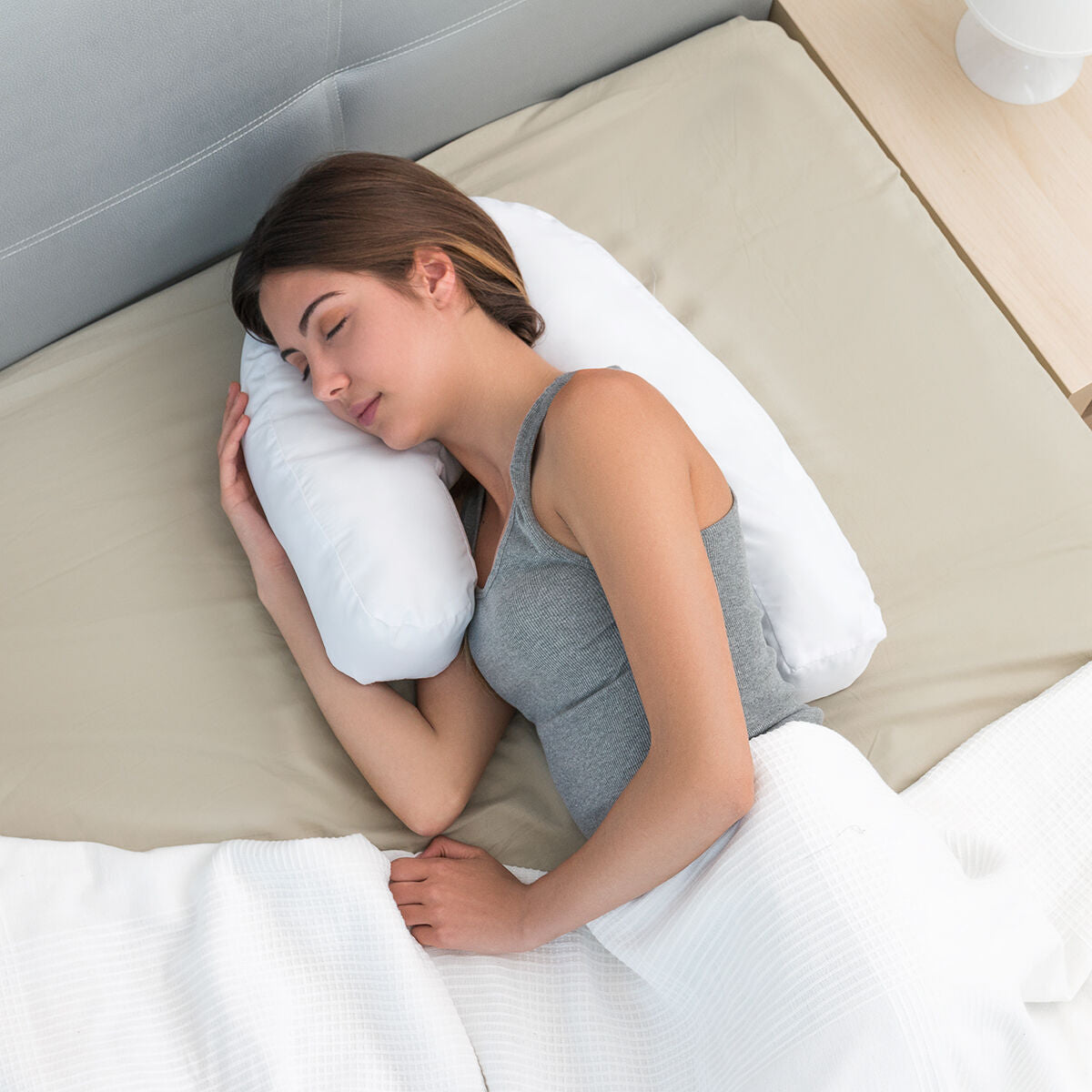 Innovagoods U Side Sleepers Ergonomic Pillow Slupill Innovagoods