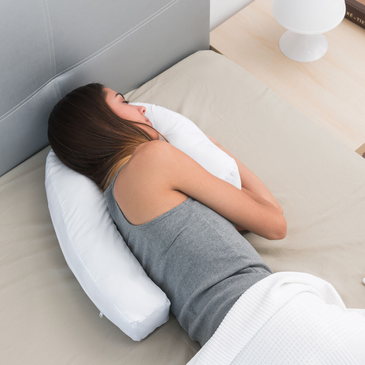 Innovagoods U Side Sleepers Ergonomic Pillow Slupill Innovagoods