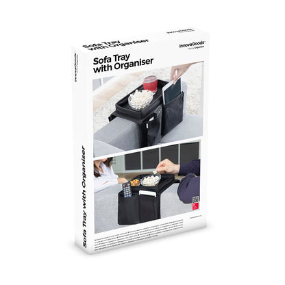 Innovagoods Sofa Tray With Organiser For Remote Controls Innovagoods