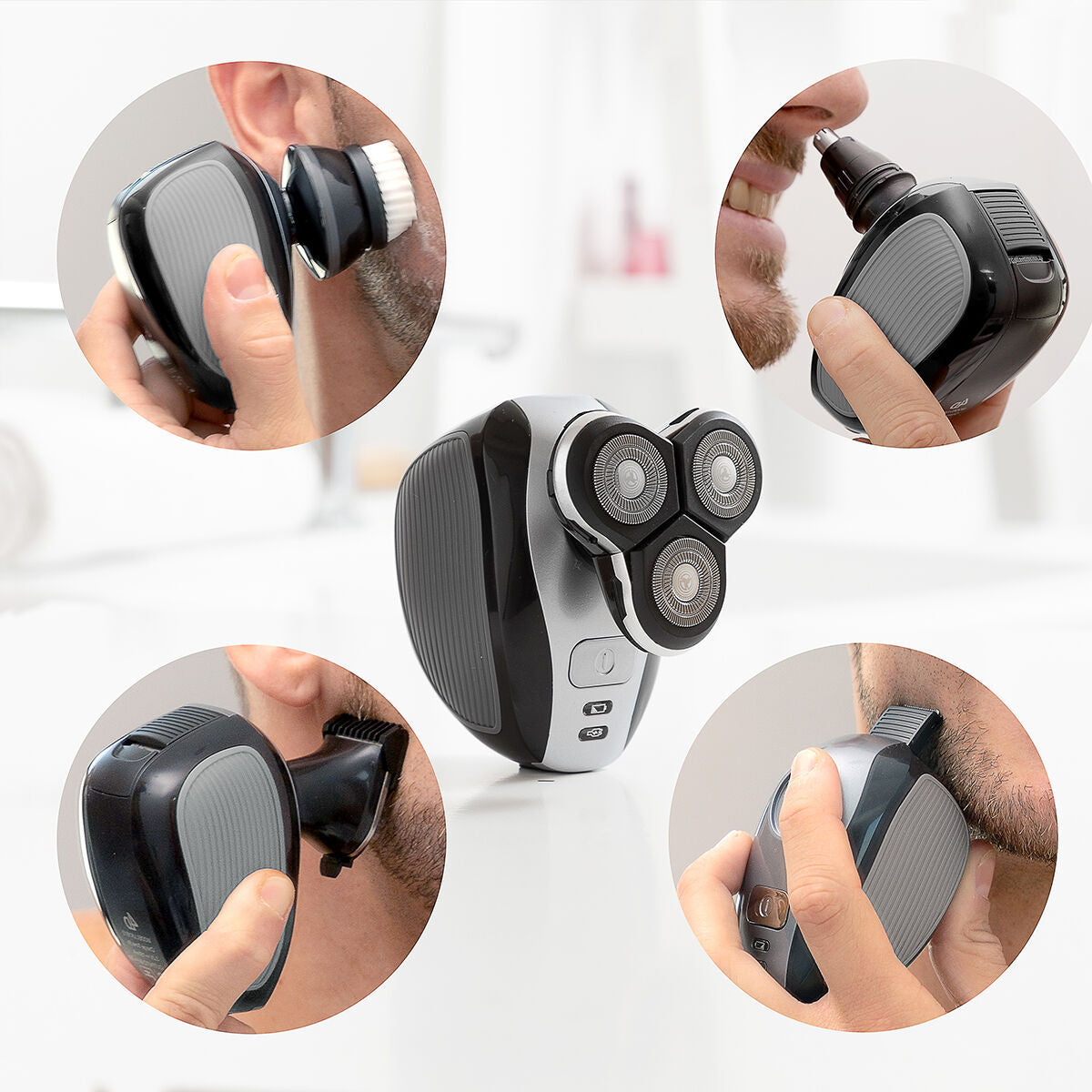 Innovagoods 5 In 1 Rechargeable Ergonomic Multifunction Shaver Shavestyler Innovagoods