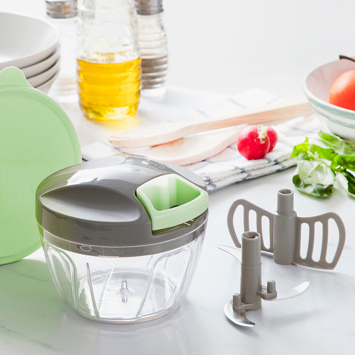 Innovagoods Manual Mini Chopper With Pull Cord Spinop Innovagoods