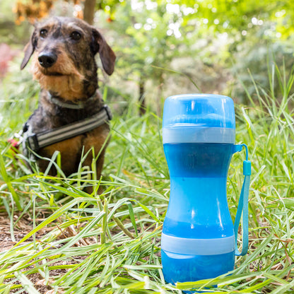Innovagoods 2-In-1 Bottle With Water And Food Containers For Pets Pettap Innovagoods