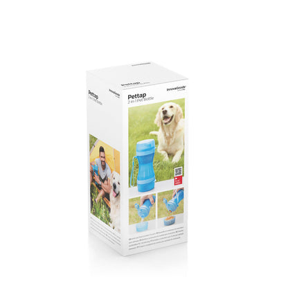 Innovagoods 2-In-1 Bottle With Water And Food Containers For Pets Pettap Innovagoods