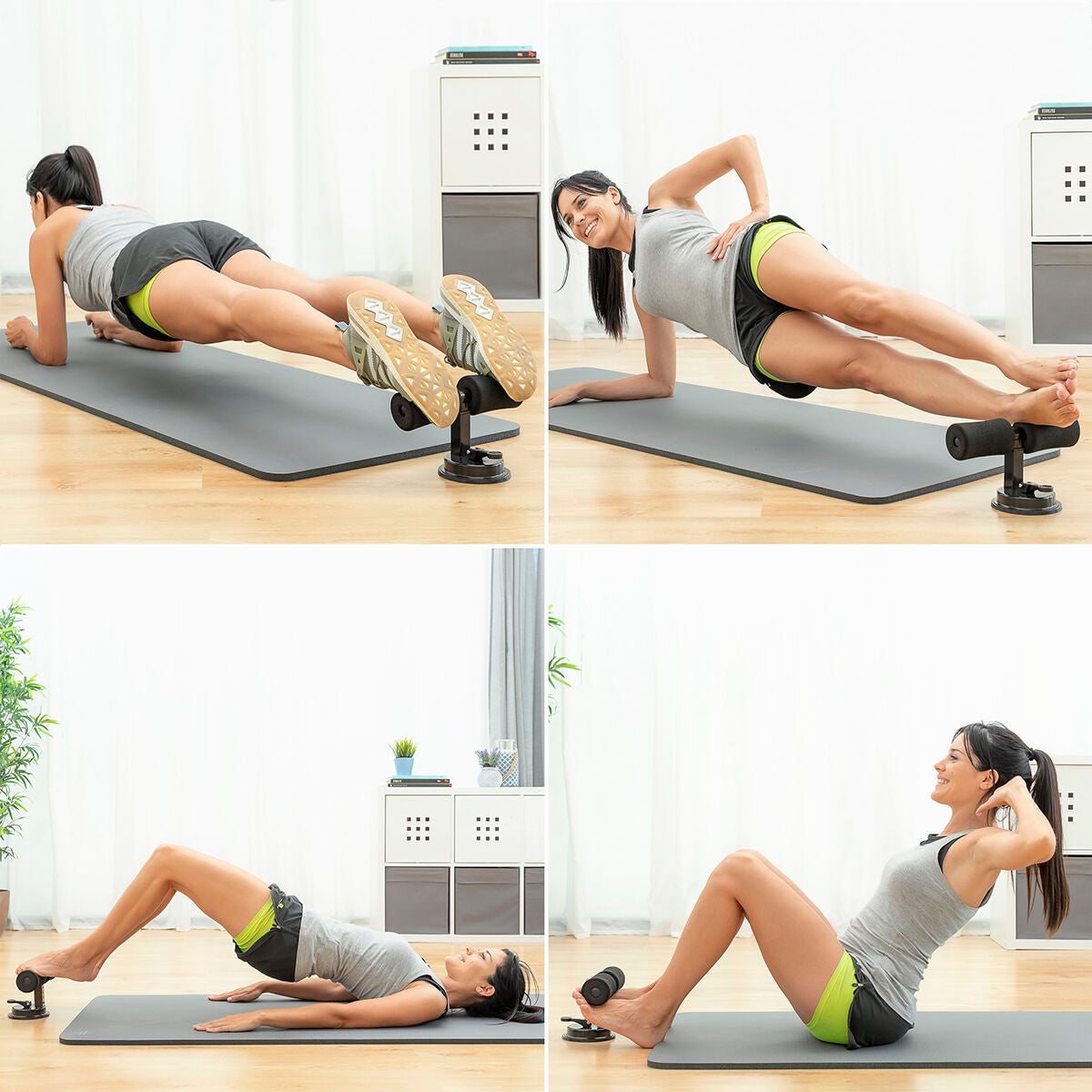 Innovagoods Sit-Up Bar For Abdominals With Suction Pad And Exercise Guide Coreup Innovagoods