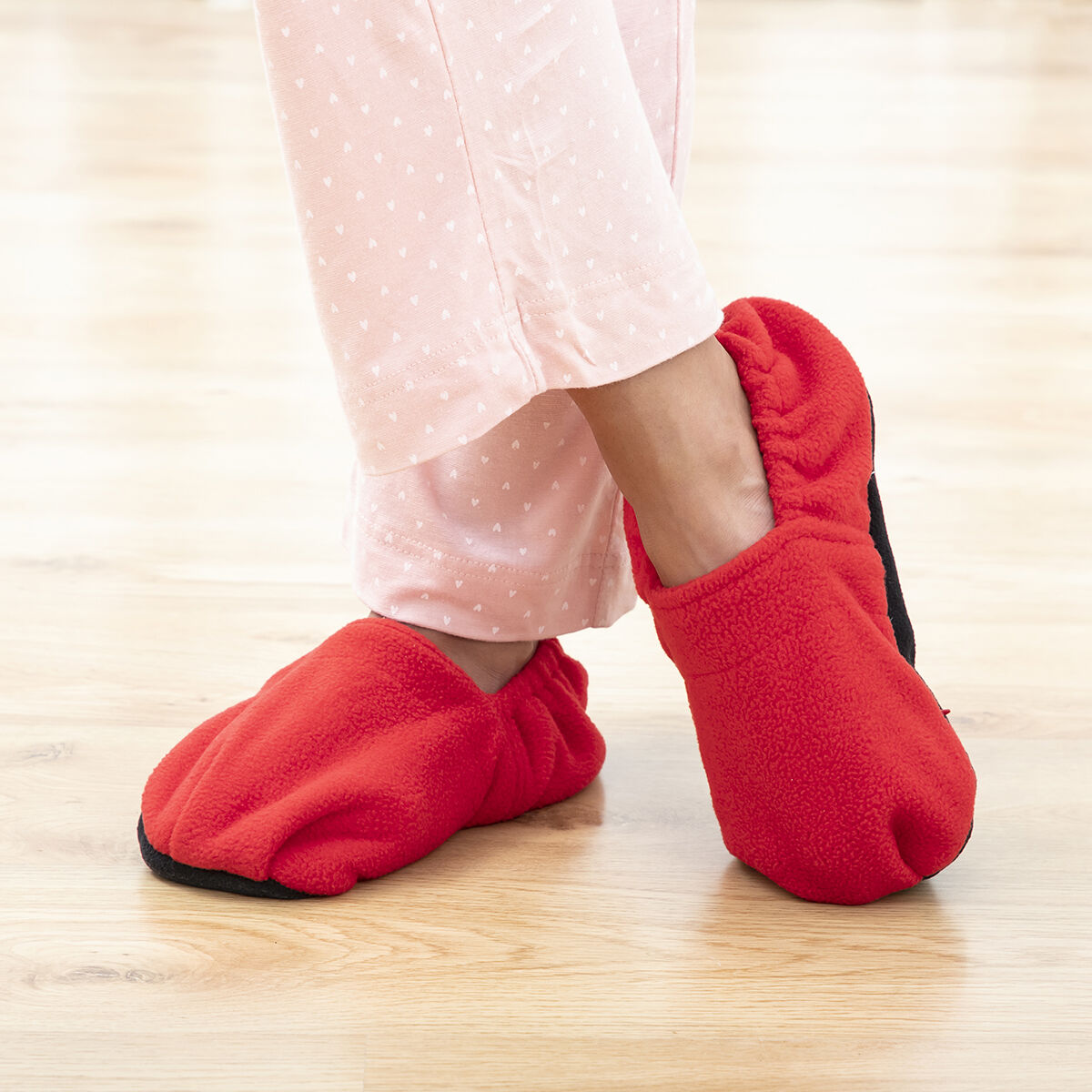 Innovagoods Microwavable Heated Slippers Innovagoods Red
