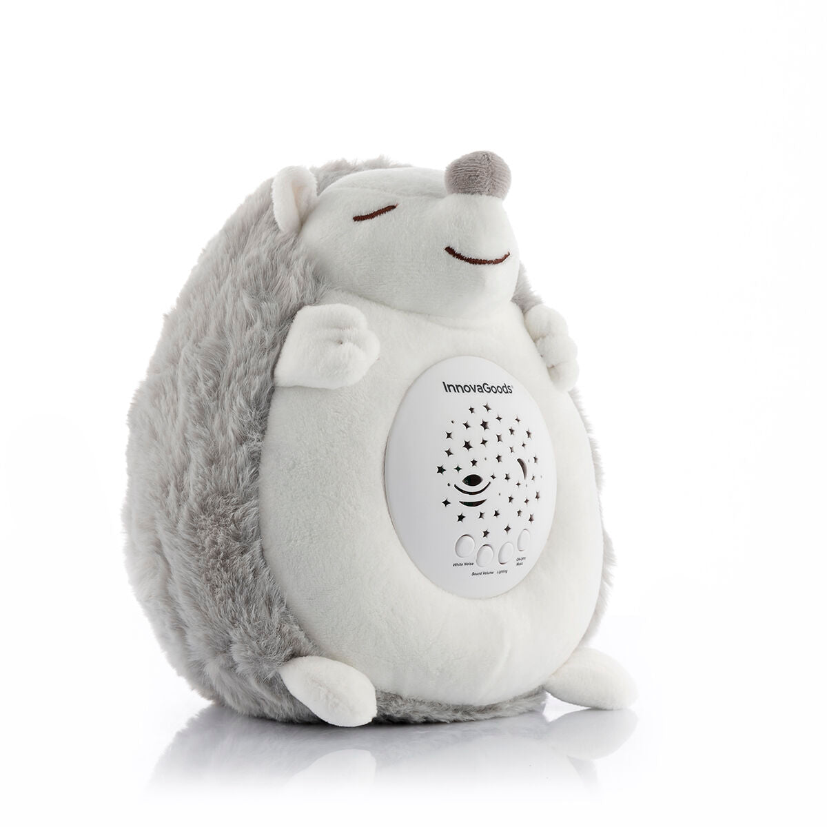 Innovagoods Hedgehog Soft Toy With White Noise And Nightlight Projector Spikey Innovagoods