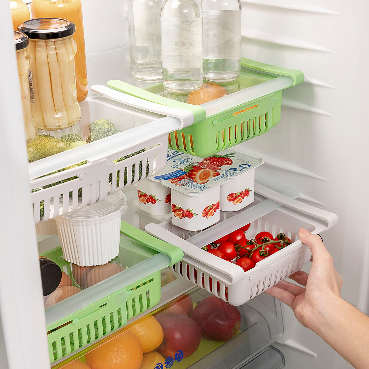 Innovagoods Adjustable Fridge Organiser Friwer Innovagoods 2 Units