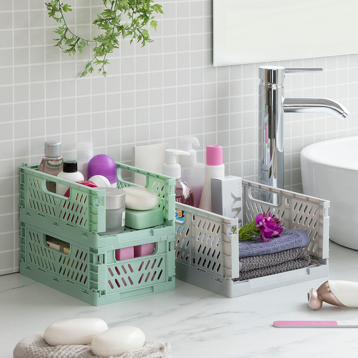 Innovagoods Set Of 3 Foldable And Stackable Organiser Boxes Boxtor Innovagoods