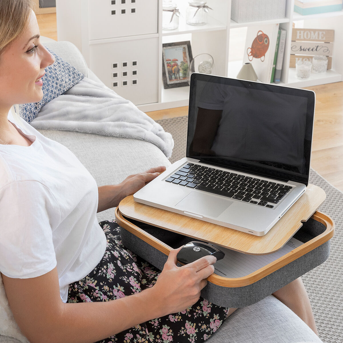 Innovagoods Portable Laptop Desk With Storage Tray Larage Innovagoods
