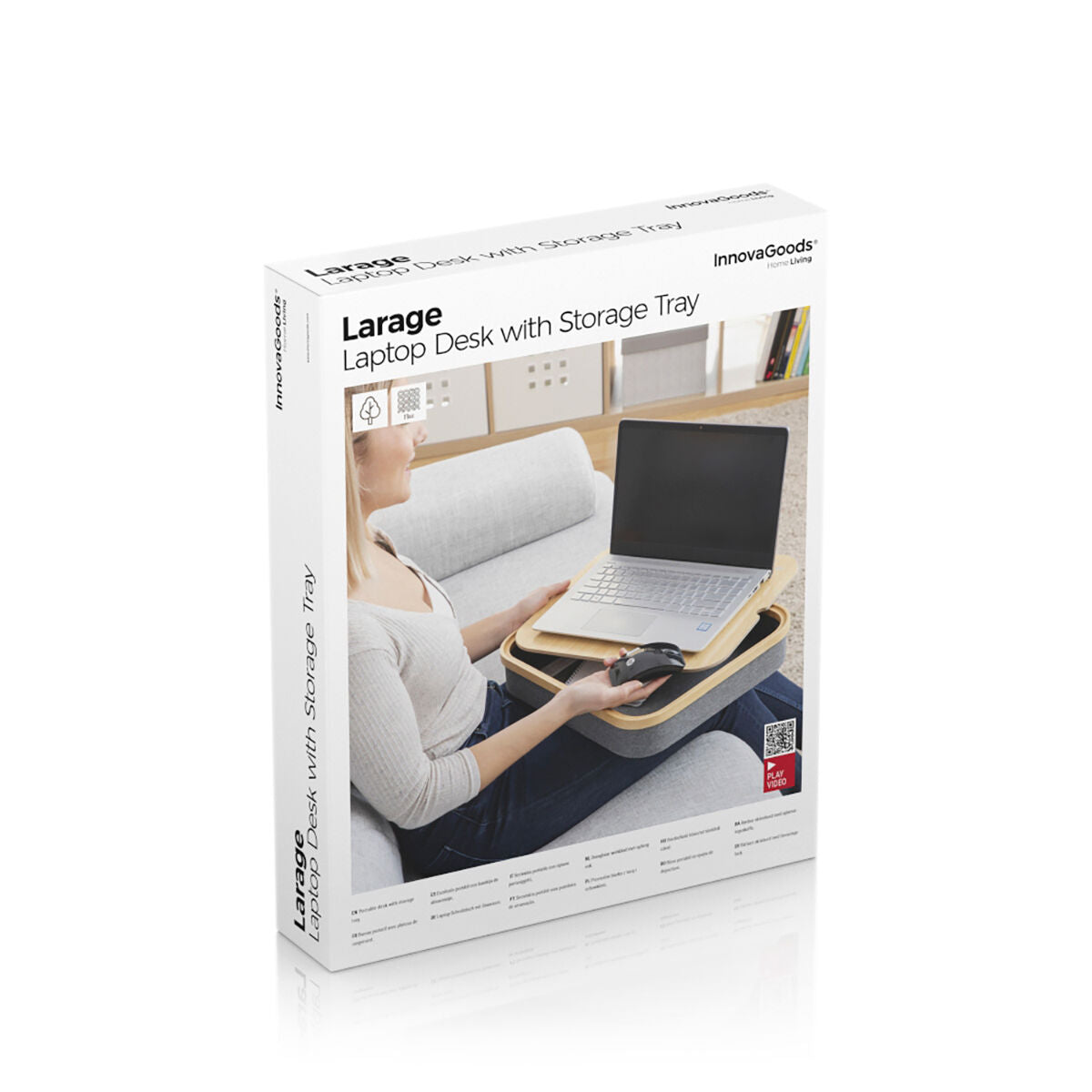 Innovagoods Portable Laptop Desk With Storage Tray Larage Innovagoods