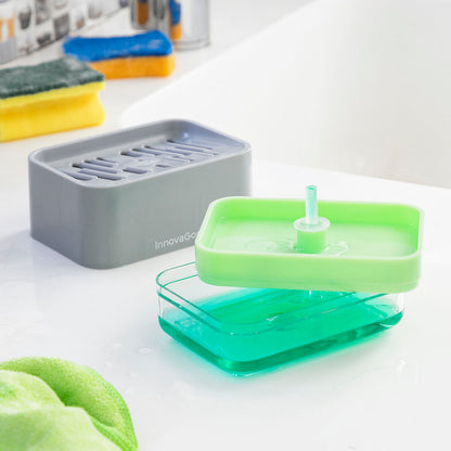 Innovagoods 2-In-1 Soap Dispenser For The Kitchen Sink Pushoap Innovagoods