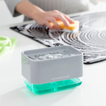 Innovagoods 2-In-1 Soap Dispenser For The Kitchen Sink Pushoap Innovagoods