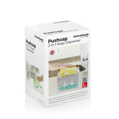 Innovagoods 2-In-1 Soap Dispenser For The Kitchen Sink Pushoap Innovagoods