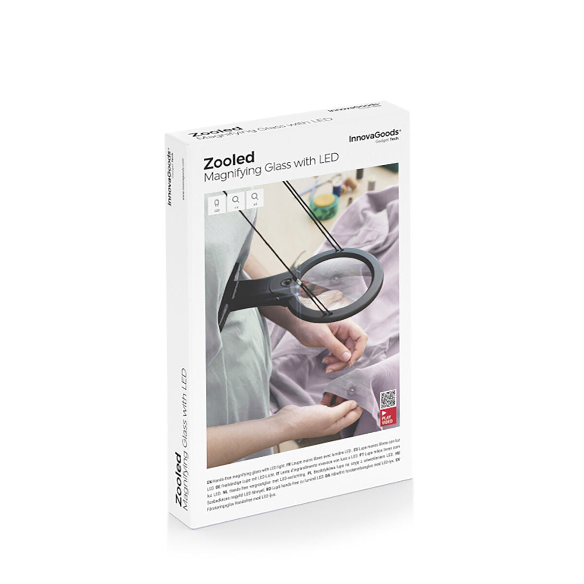 Innovagoods Hands-Free Magnifying Glass With Led Light Zooled Innovagoods